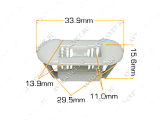 картинка Клипса пластм. крепежная Т-4031 (700) (уп.25шт)