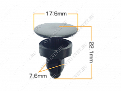 Клипса пластм. крепежная Т-1044 (1051)  (уп.25шт)