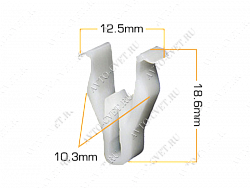 Клипса пластм. крепежная Т-4063 (841/115) (уп.25шт)