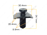 картинка Клипса пластм. крепежная Т-0020 (1040/K-059)  (уп.25шт)