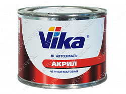 Акриловая эмаль 1K АК-142 черная матовая 0,4кг "Vika"