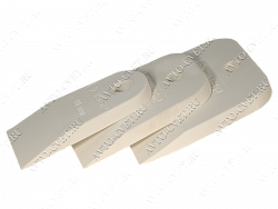 Шпатели резиновые белые, набор 3шт, 40/60/80 мм "ЗУБР" 