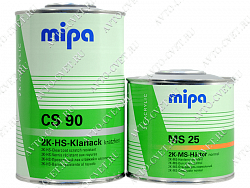 Лак акриловый 2K HS CS-90 1л + отверд 0,5л MS-25 (комплект) "Mipa"