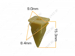 Клипса пластм. крепежная Т-2089 (328) (уп.25шт)