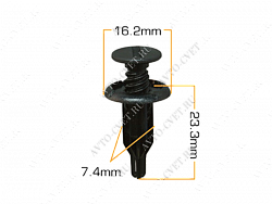 Клипса пластм. крепежная Т-0035 (2297)  (уп.25шт)