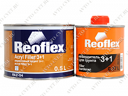 Грунт акриловый 2К 3+1 (0,5л+0,17л) (комплект) "Reoflex"