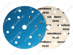 Диск на бумажной основе, керамика 150мм, липучка 15 отв. BLUE CERAMIC 528 SANDWOX