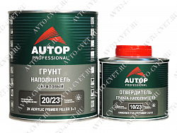 Грунт-наполнитель 2K акриловый 3+1 (1л + 0,33л) "Autop"