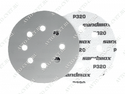 Диск на плен. основе, циркониевый корунд 125 мм, 8 отв GREY 235 SANDWOX