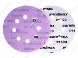 картинка Диск на плен. основе 125 мм, 8 отв Purple GRIP 328 SANDWOX
