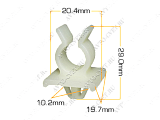 картинка Клипса пластм. крепежная Т-4026 (691) (уп.25шт)