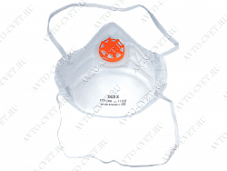 Полумаска фильтрующая противоаэрозольная, многослойная, коническая с клапаном FFP1 DEXX