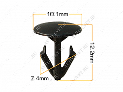 Клипса пластм. крепежная Т-3013 (2300/K090) (уп.25шт)