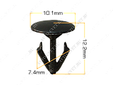 картинка Клипса пластм. крепежная Т-3013 (2300/K090) (уп.25шт)
