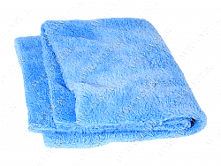 Плюшевая микрофибра для финишных работ Plush Towel №5 l голубая 40*40 см 500 грамм