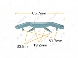 Клипса пластм. крепежная Т-4017 (495) (уп.25шт)