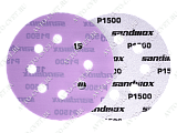 картинка Диск на плен. основе 125 мм, 8 отв Purple GRIP 328 SANDWOX 