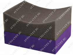 Аппликатор поролон. фиолетовый в форме полумесяца, для нанесения составов на шины авто SMART OPEN