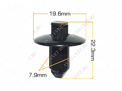 Клипса пластм. крепежная Т-1005 (057/K-057)  (уп.25шт)