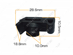 Клипса пластм. крепежная Т-4003 (487/С49) (уп.25шт)