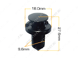 картинка Клипса пластм. крепежная Т-1004 (KJ-685/KJ-1151) (уп.25шт)