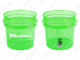 картинка Ведро для детейлинга, прозрачное, зеленое Detailing Bucket MaxShine