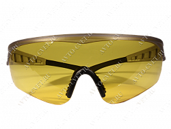 Очки защитные, поликарбонатные желтые линзы "STAYER"