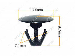 Клипса пластм. крепежная Т-3061 (1070) (уп.25шт)