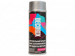 Краска цинк-алюминиевая для защиты металла 520мл "Decorix"