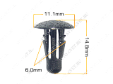 картинка Клипса пластм. крепежная Т-3020 (693)  (уп.25шт)