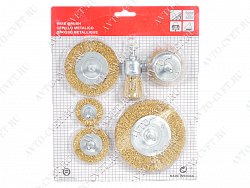 Набор щеток-крацовок для дрели 6 предметов