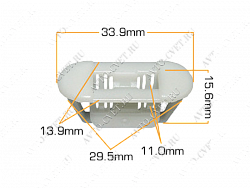 Клипса пластм. крепежная Т-4031 (700) (уп.25шт)