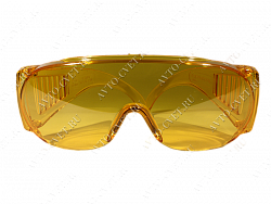 Очки защитные"STANDART", поликарбонатная монолинза с боковой вентиляцией, желтые "STAYER"