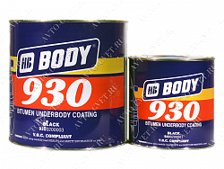 Антикоррозийная мастика 930 черный "Body"