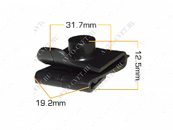 Клипса пластм. крепежная Т-4004 (049) (уп.25шт)