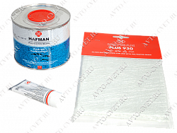 Ремкомплект Plus 920 смола полиэфирная с отв. + стекломатериал 0,5 м2 "HAFMAN" 