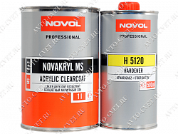 Лак бесцветный 2+1 MS (1л +0,5л) отвердитель 5120 (комплект) "Novakryl"