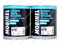 Краска трехслойная 070 Toyota Crystal 1л+1л  (грунт 1/3 40198002 + перламутр 40198102) "Mobihel"