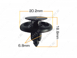 Клипса пластм. крепежная Т-1007 (490)  (уп.25шт)