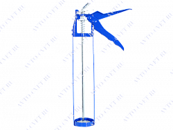 Пистолет для герметика скелетный черный/ синий арт 1079973