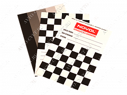 Тест-карты для определения укрывистости краски 205 х 140 мм (уп. 50 шт) "Novol"