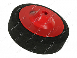 Полировальный круг с пластмас.резьбой тип С (мягкий, черный М14) "Novol"