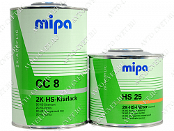 Лак акриловый 2K HS CC-8 1л + отверд 0,5л HS-25 normal "Mipa"
