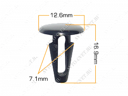 Клипса пластм. крепежная Т-3001 (521/K-093)  (уп.25шт)