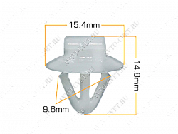 Клипса пластм. крепежная Т-3157 (474) (уп.25шт)