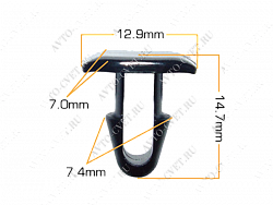 Клипса пластм. крепежная Т-3208 (335) (уп.25шт)