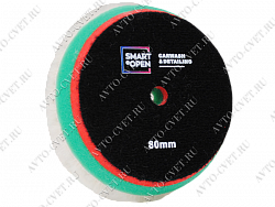 Полировальный круг из стриж. меха сэндвич (жесткий) для полировки ЛКП авто SMART OPEN