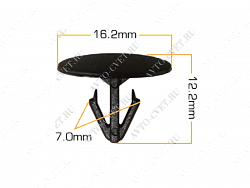 Клипса пластм. крепежная Т-3004 (496) (уп.25шт)