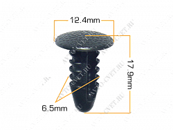 Клипса пластм. крепежная Т-3026 (696) (уп.25шт)