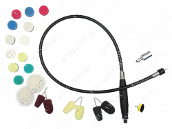 Дример для полировки труднодоступных мест - гибкий вал (комплект)